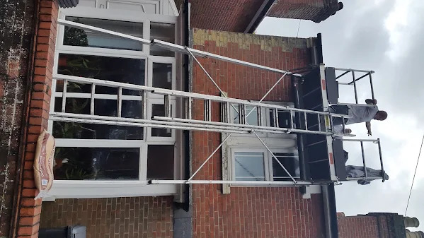 Access tower installed at a residential property