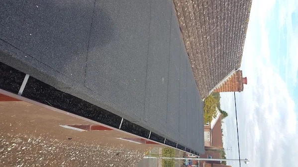 Completed mineral felt flat roof